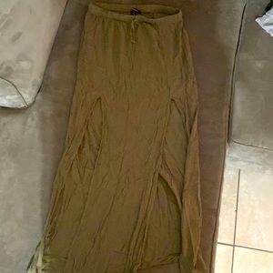 Long split skirt
